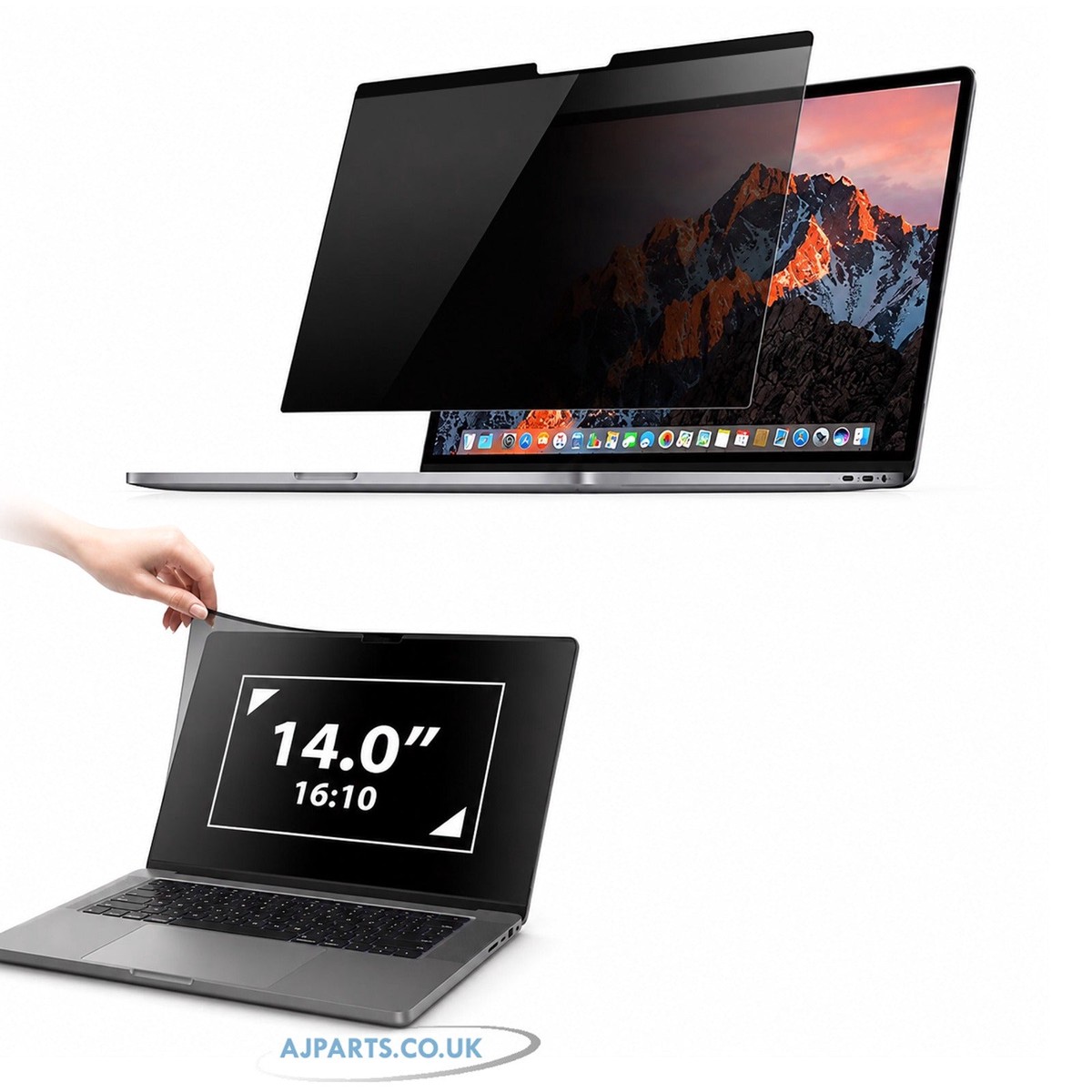 14.0" Magnetic Laptop Privacy Screen Filter (16:10) Anti-Spy & Anti-Glare Shield