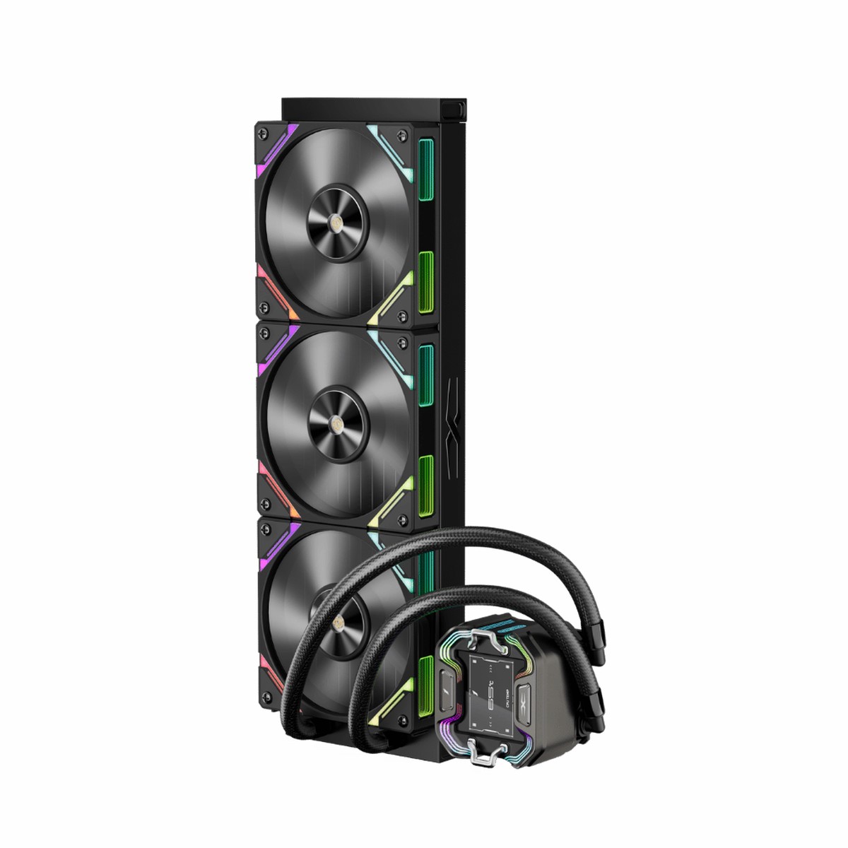 1stplayer X-Starship 360 RGB with LCD CPU Liquid Cooler Black