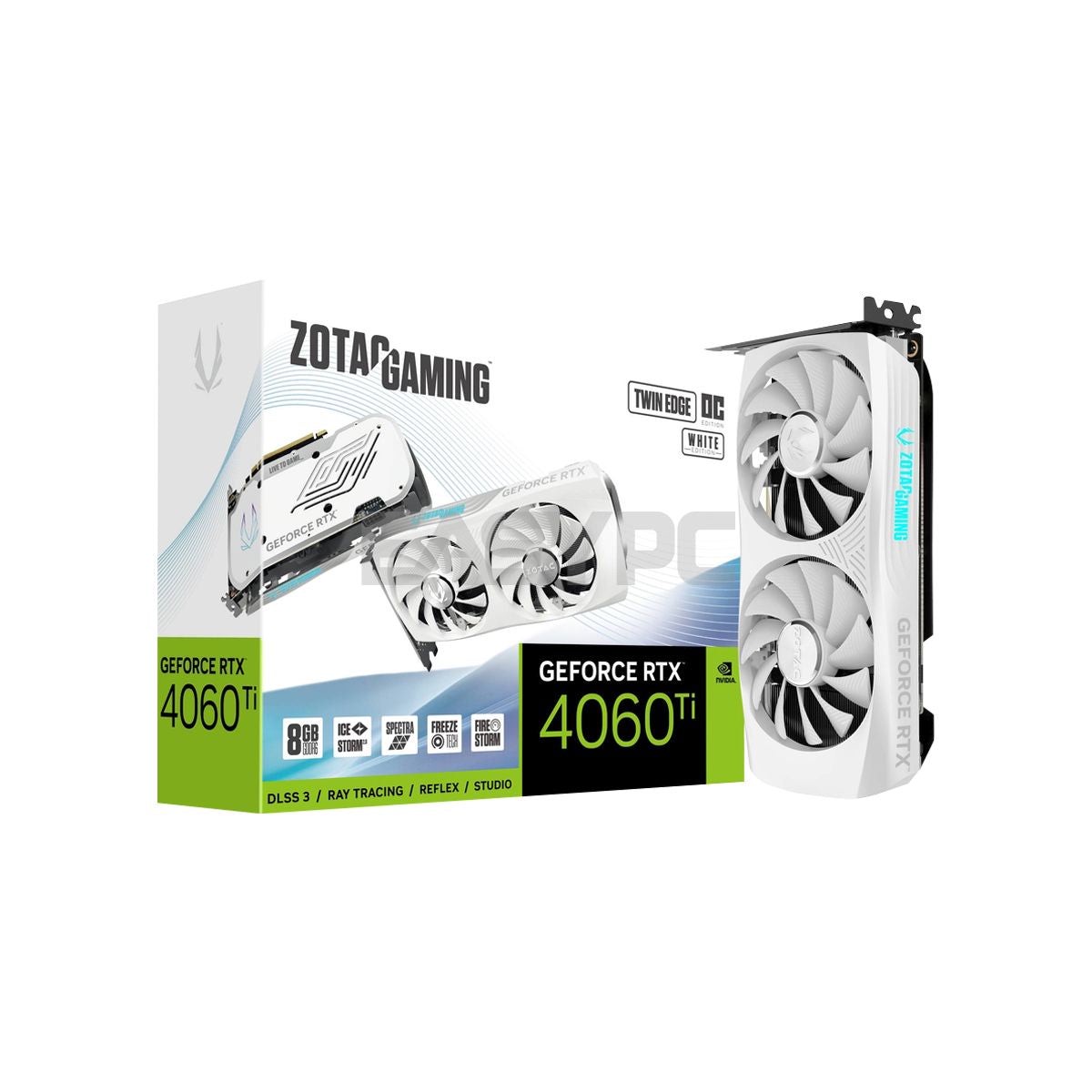 Zotac NVIDIA GeForce RTX 4060Ti Twin Edge ZT-D40610E-10M 8GB 128bit GDDR6 Videocard